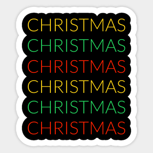 Christmas Christmas Christmas colors Sticker